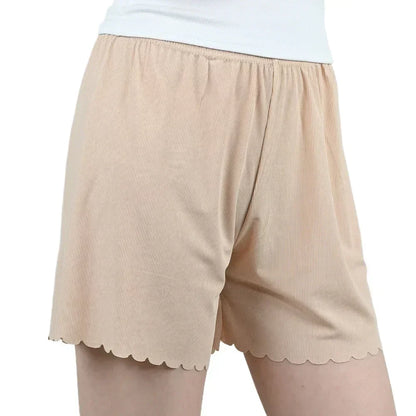 1pcs Women's Summer Thin Ice Silk Safety Pants Woman Shorts Female Loose L-7XL shorts plus Size Ice Silk Safe Pants Pajama